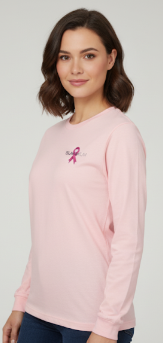 *LIMITED TIME ONLY* Island Bum/Vapor Apparel Breast Cancer Awareness Long Sleeve T-shirt