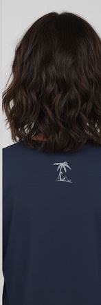 Signature Long Sleeve Island Bum T-shirt - Classic Blue