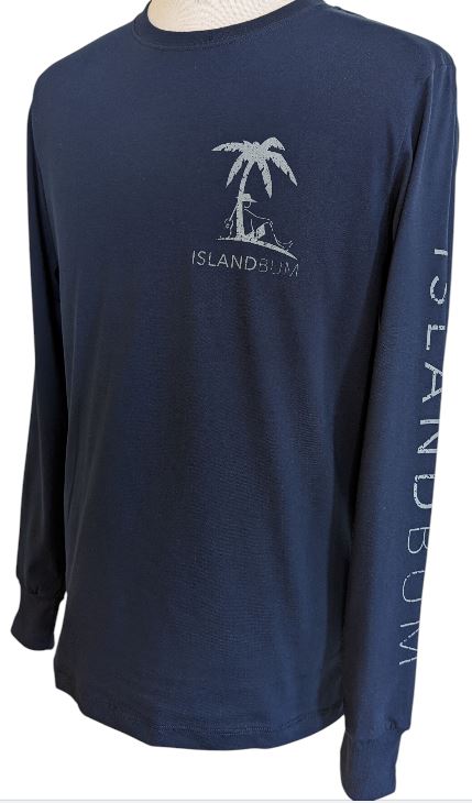 Signature Long Sleeve Island Bum T-shirt - Classic Blue