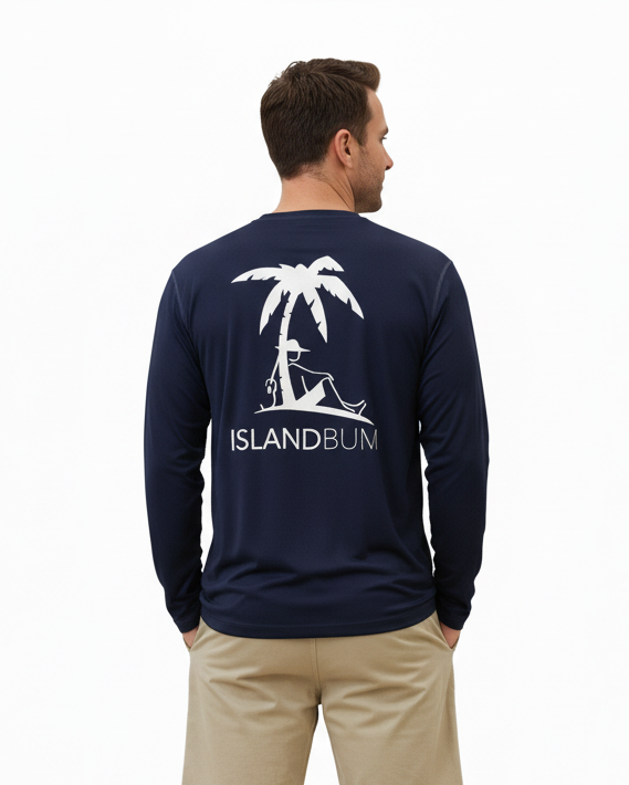 UPF 50 Performance Signature L/S Shirt - Navy Blue