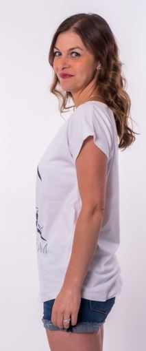 Signature Scoop Neck Tee - White