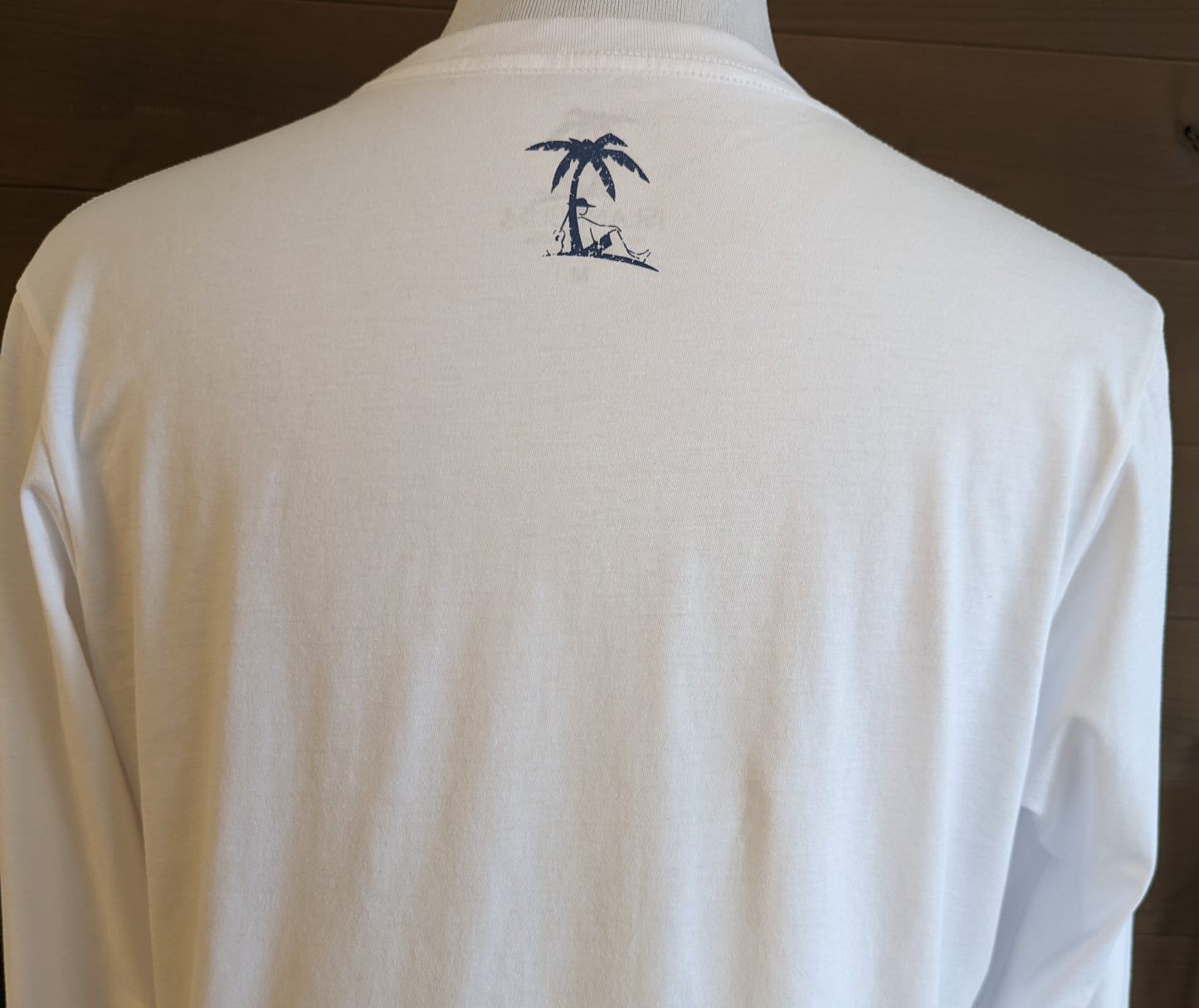 Signature Long Sleeve Island Bum T-shirt - White