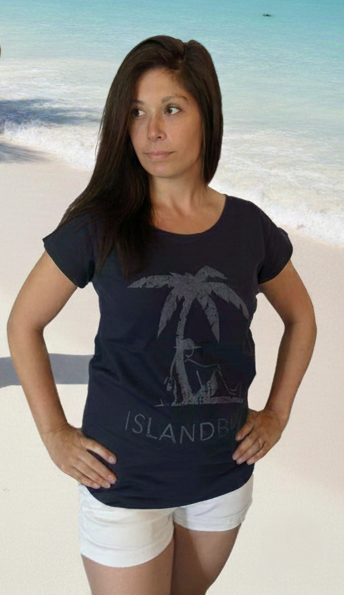 Signature Scoop Neck Tee - Classic Blue