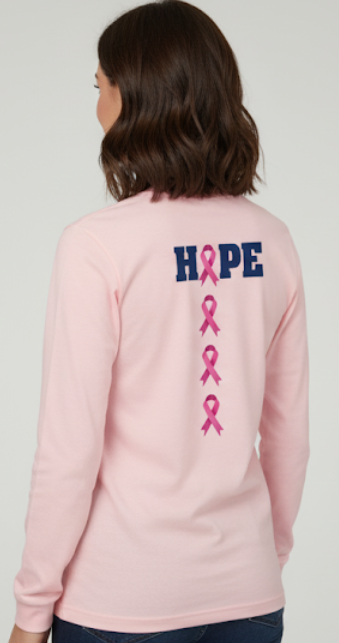 *LIMITED TIME ONLY* Island Bum/Vapor Apparel Breast Cancer Awareness Long Sleeve T-shirt
