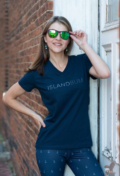 Signature V-Neck Tee - Classic Blue