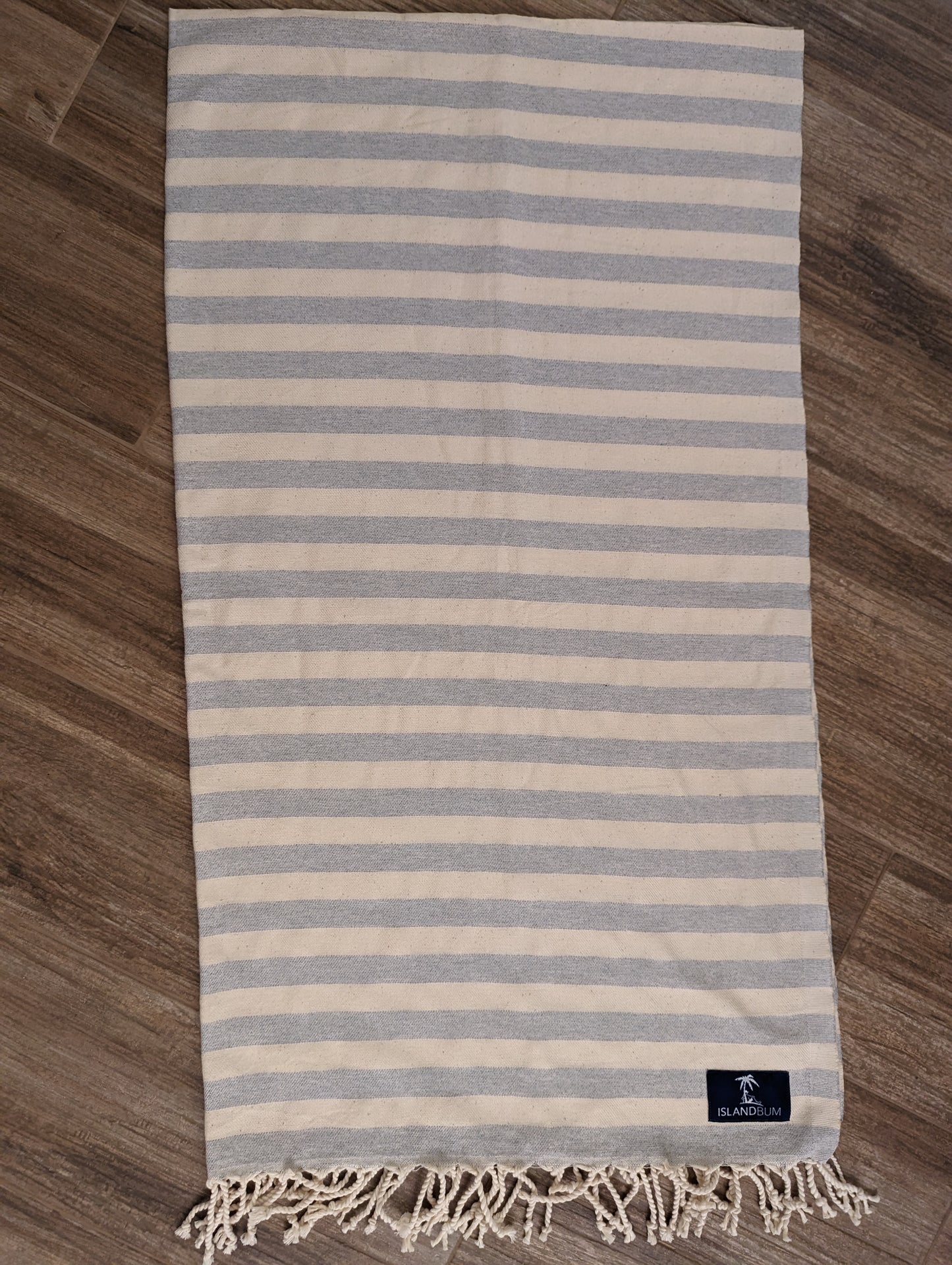 Classic Stripe Turkish Towel - Light Blue