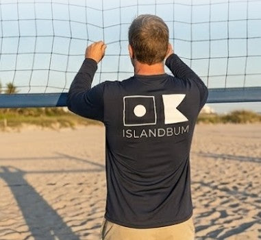 UPF 50 Nautical Flag Pocket L/S Shirt - Navy Blue