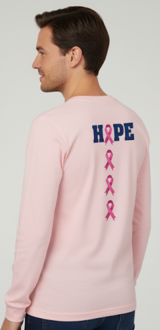 *LIMITED TIME ONLY* Island Bum/Vapor Apparel Breast Cancer Awareness Long Sleeve T-shirt