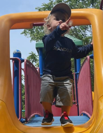 Little Island Bum UPF 50 Performance Signature Long Sleeve Shirt - Navy Blue