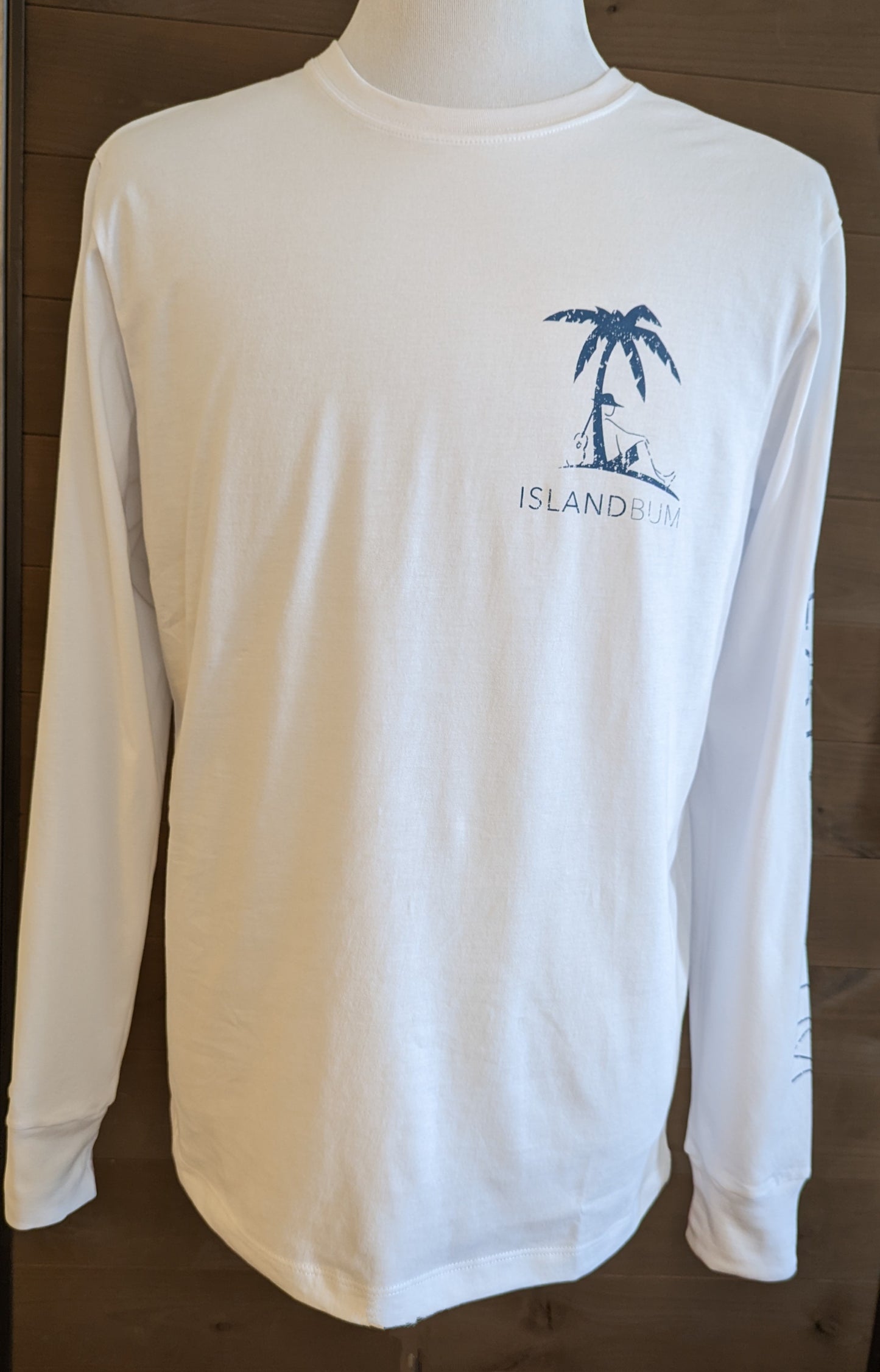 Signature Long Sleeve Island Bum T-shirt - White