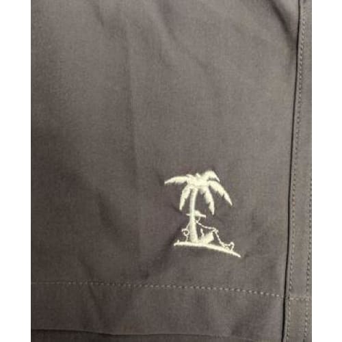 Island Bum Solid Grey with Tiki Joe Logo - Swim