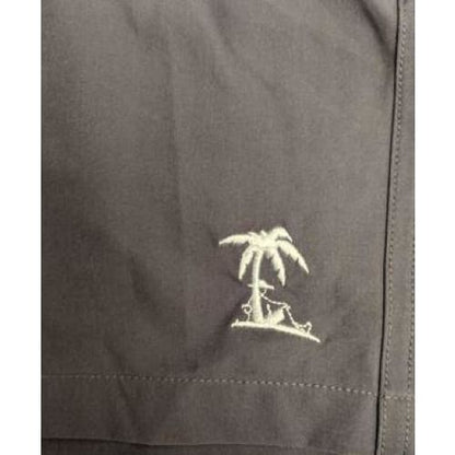 Island Bum Solid Grey with Tiki Joe Logo - Swim