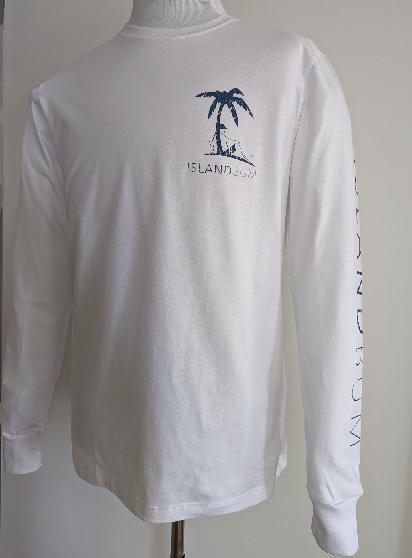 Signature Long Sleeve Island Bum T-shirt - White