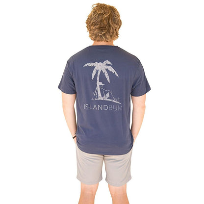 Men Island Bum Signature T-shirt Blue