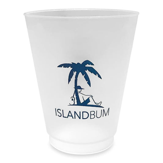 Party Cups - Set of 4 - Clear / Navy Blue - accessories