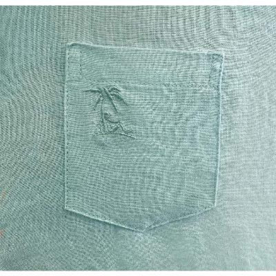 Island Bum Signature Long Sleeve Linen Seafoam