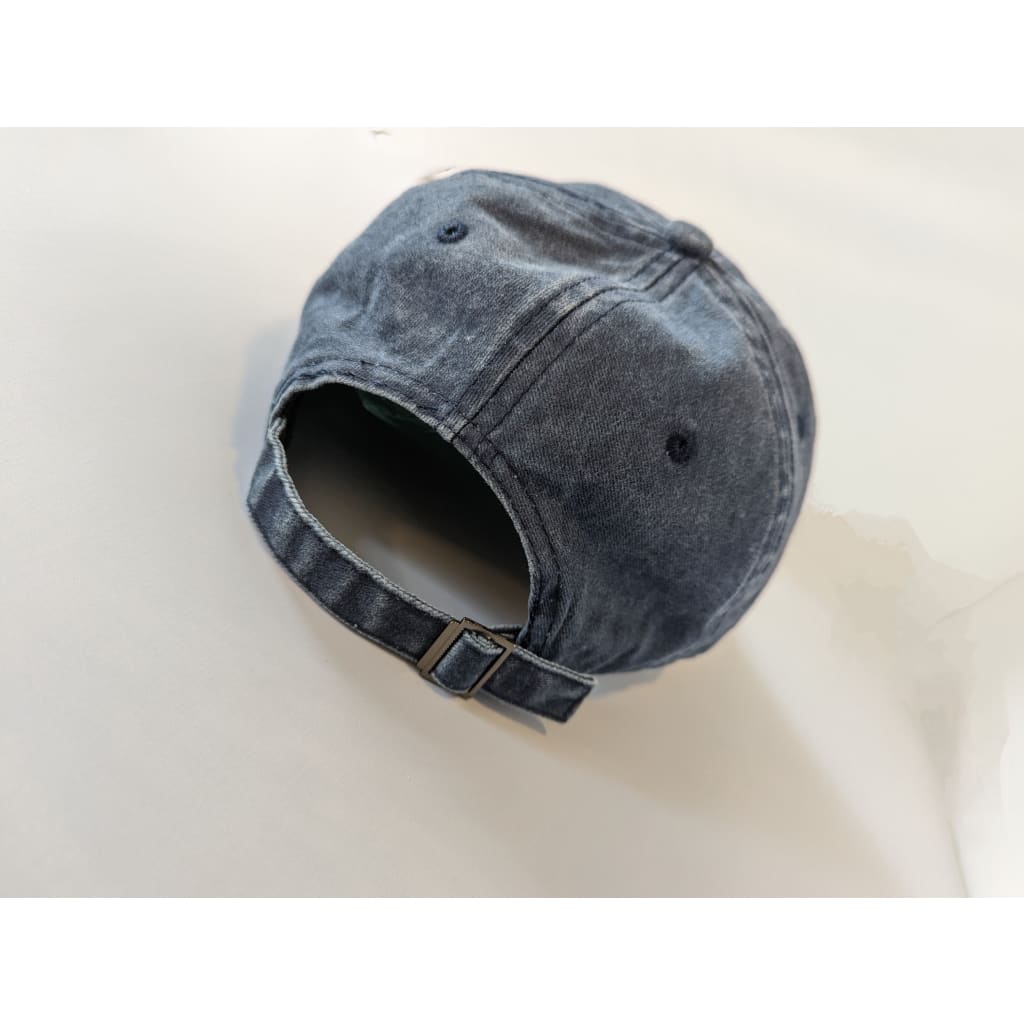 Vintage Distressed Ball Cap - Navy / O/S - Hats ball cap