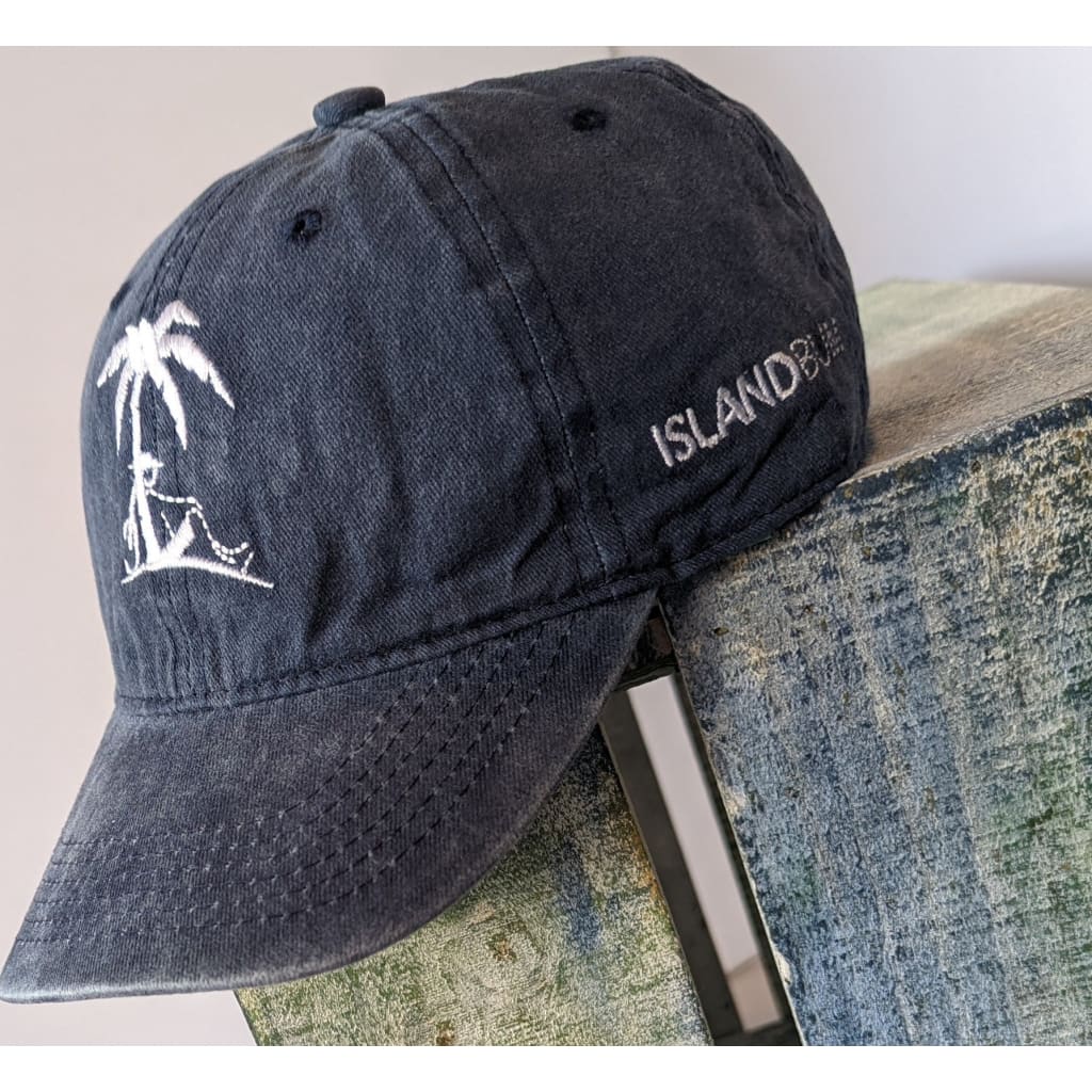 Vintage Distressed Ball Cap - Navy / O/S - Hats ball cap